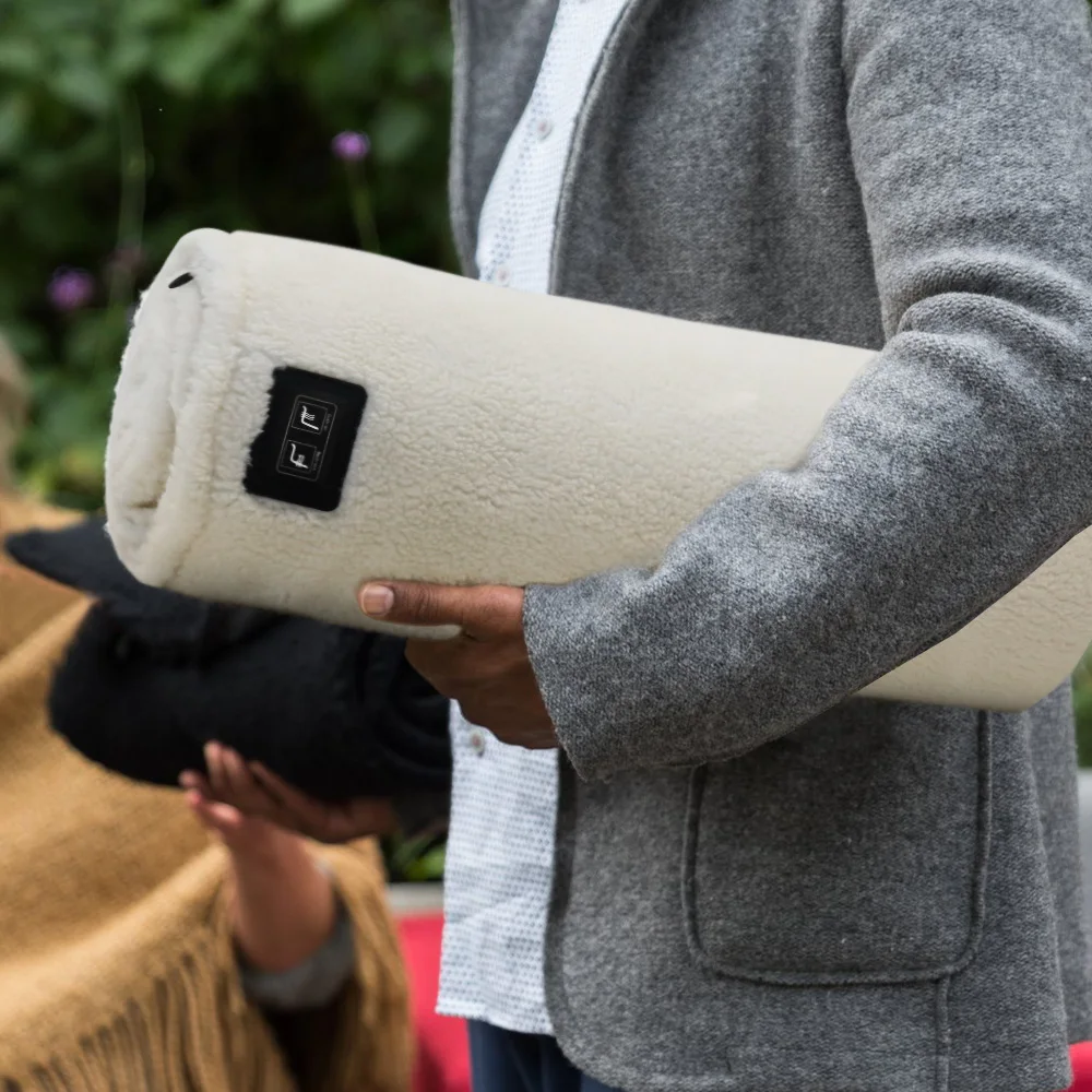 custom outdoor seating chair back heated seat cushion usb pad cosy electric heating cushion