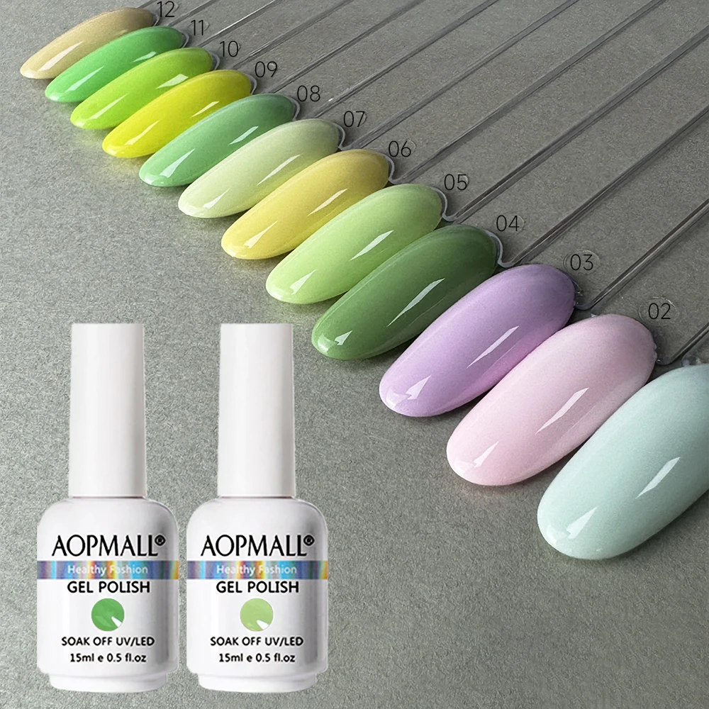 Aopmall Private Label Vegan Gel Polish Brand Wholesale Very Good Gel Polish UV&LED Soak-Off Gel Polish Varnish