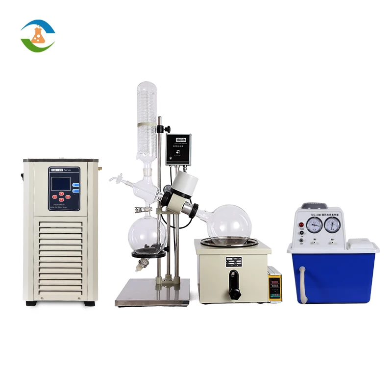 5L Vertical Rotary Evaporator With Vacuum Pump And Chiller As Optional