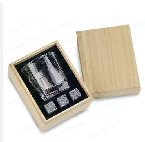 wholesale whisky rocks 2 old fashioned glasses granite chilling whiskey stones gift set in wooden box for men anniversary