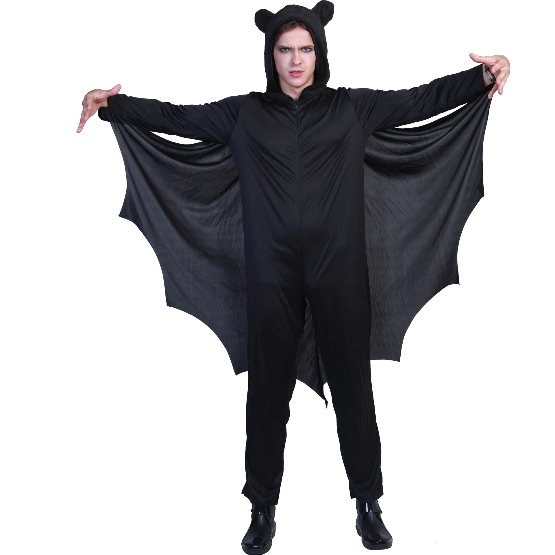 Halloween/Carnival Kids Vampire Bat Cosplay Costume Boy Girl Anime Superhero Hooded Party Suit