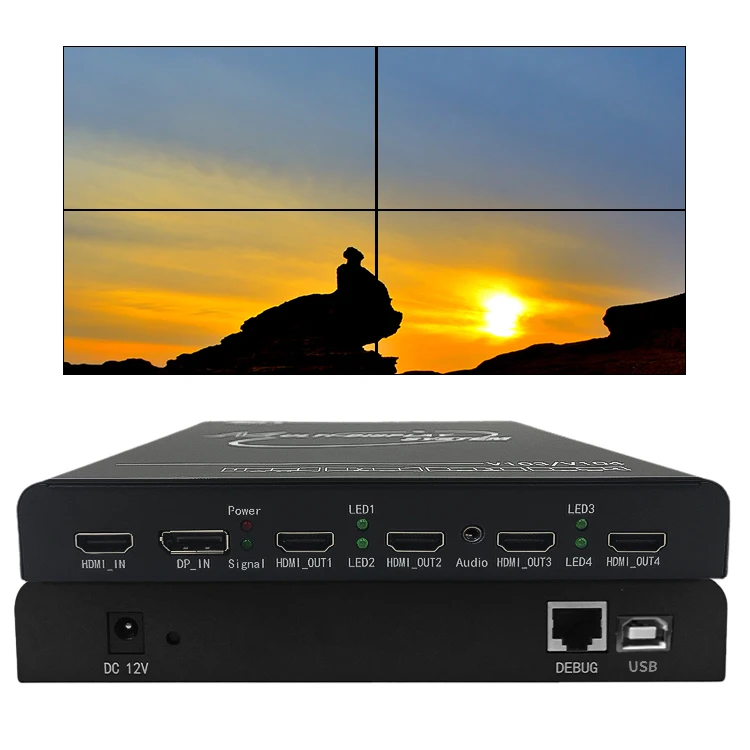 Горячая Распродажа LCD Ultra HD 3D видео 1x3 2x3 4x3 3x3 4K HDMI видео настенный контроллер