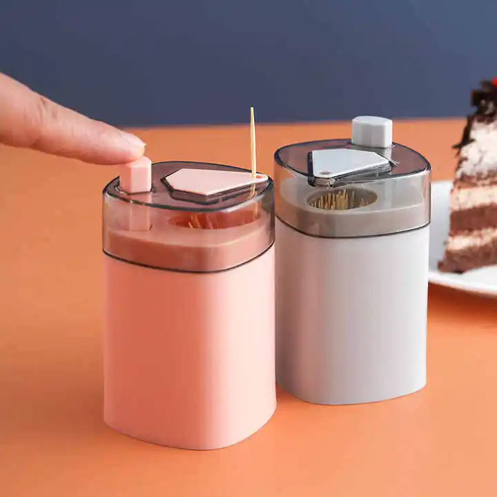 Best Seller High Quality Toothpick Holder Dispensers Pop-up Automatic Toothpick Dispenser For Kitchen Restaurant