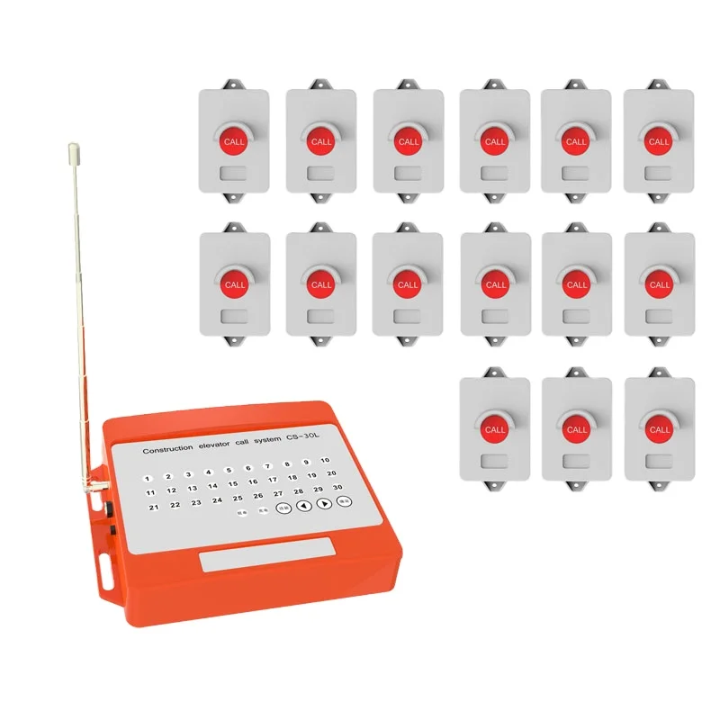Кнопка вызова Bjhp, беспроводная система вызова лифта, демоверсия видео, Полная водонепроницаемость, анти-саботаж, FM >100 уровней