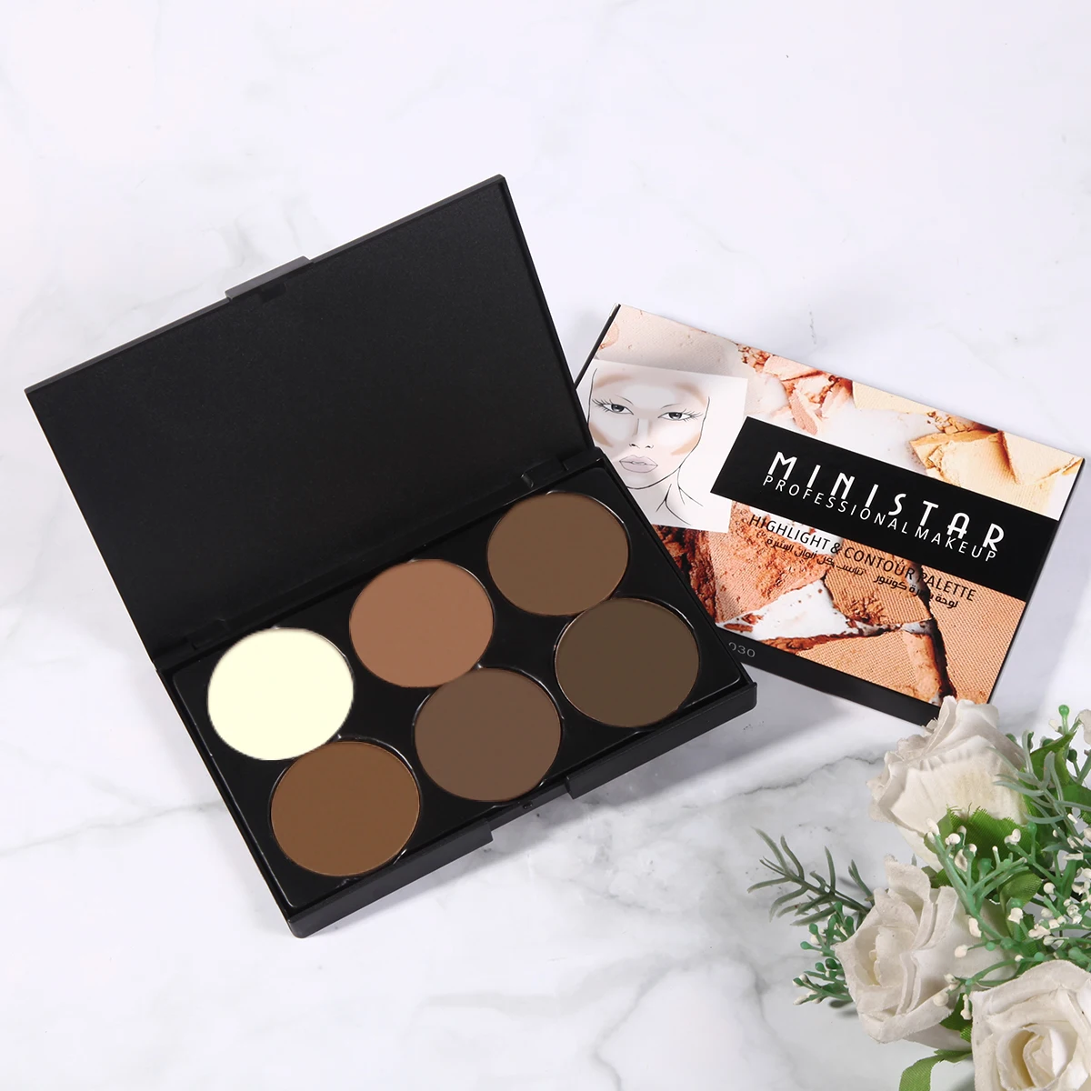 6 Color Concealer Contouring Makeup Palette Cream Based Professional Concealer Palette Make up Set Pro Palette
