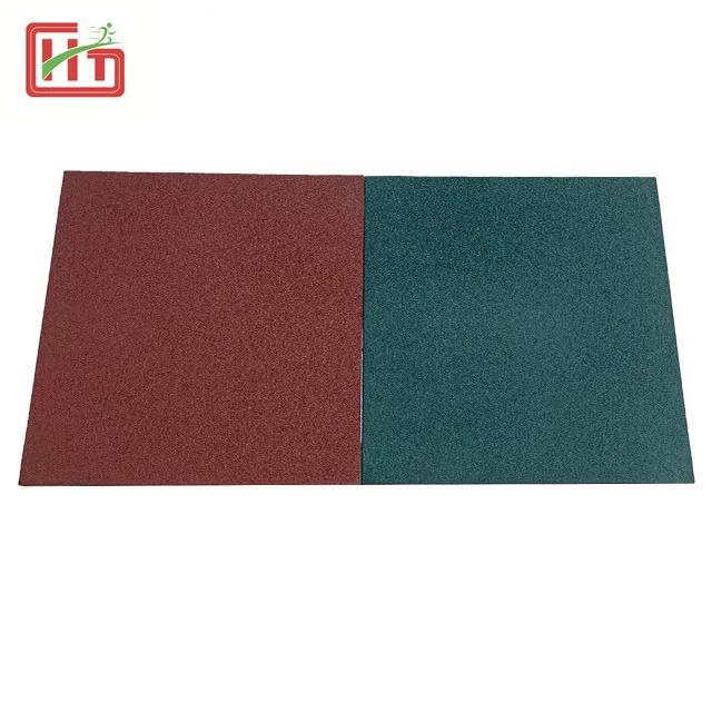 20MM Outdoor Playground Rubber Flooring Mat Tiles For Child Recycle Rubber Playground Flooring