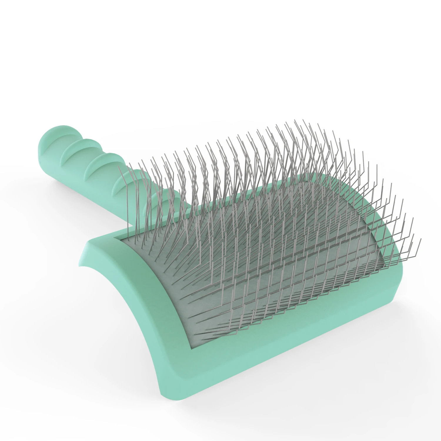 PB-6 Handle Massage Comb Pet Hair Cat Brush Wholesale Pin Brush Slicker Pet Grooming Brush