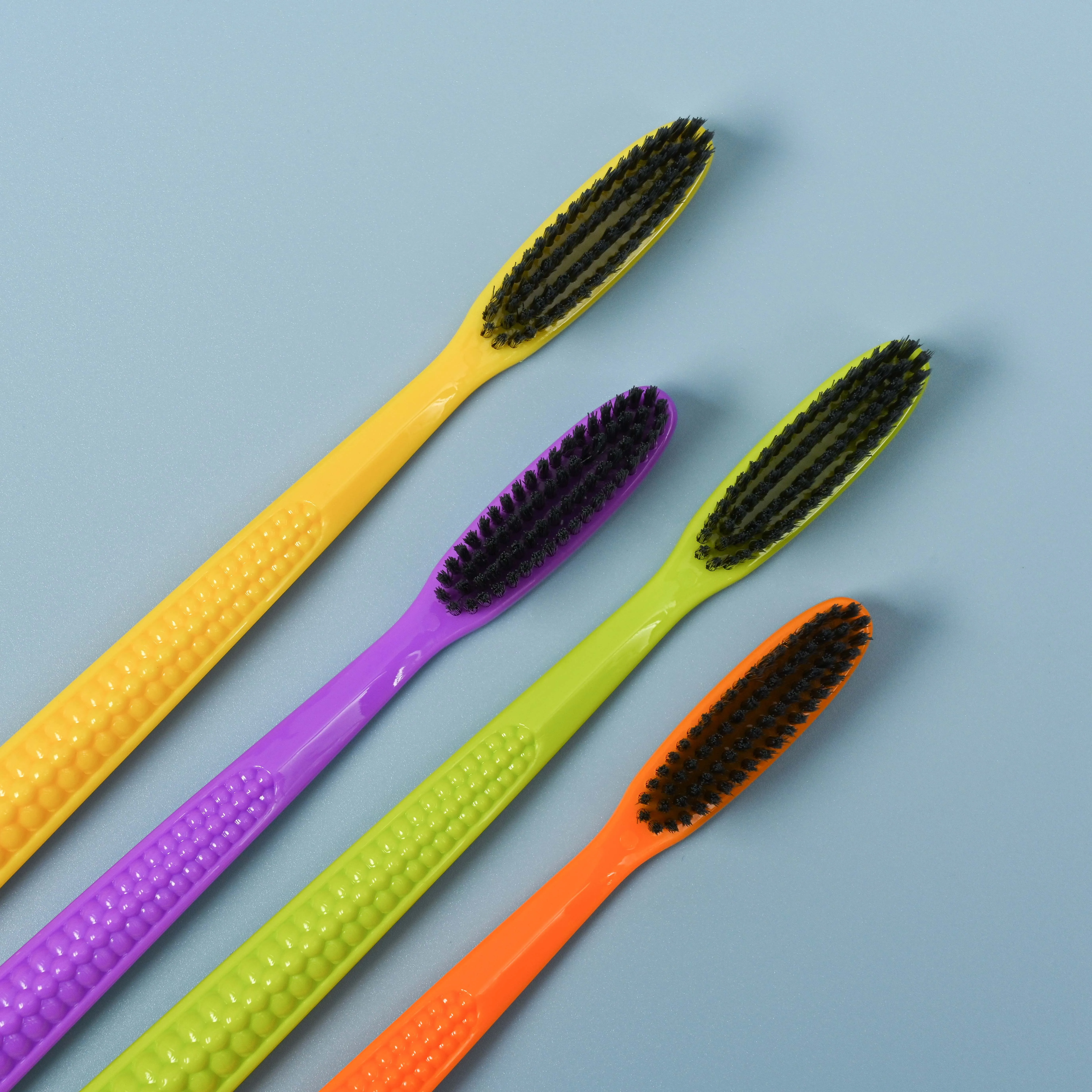 New Arrival CREBY 822 Long Brush Head Plastic Toothbrush Adult  For OEM Soft Bristle Wholesale Best