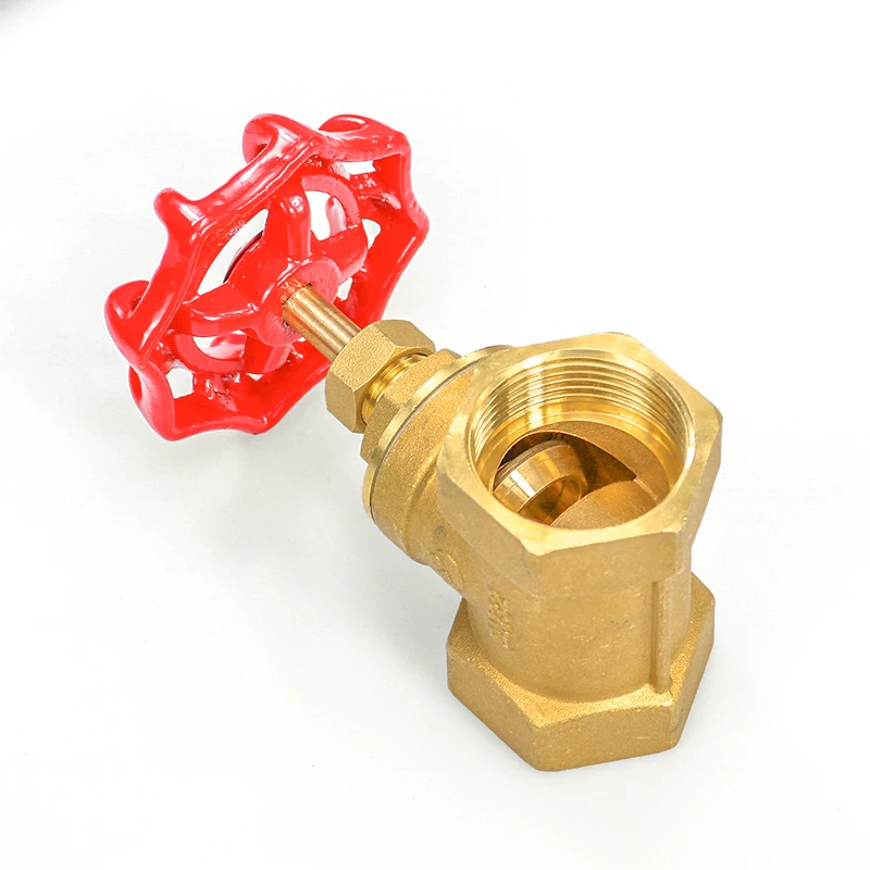 Water Oil Flow Pressure Brass Stop Value DN15-DN65 Golden Ready To Ship Copper Stop Waste Valve