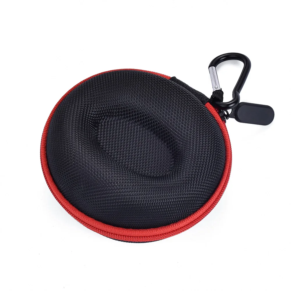 JUELONG Custom Logo Waterproof Travel Watch Case Single Watch Box w/Zipper For Storage Cushioned Round Portable Watch Case