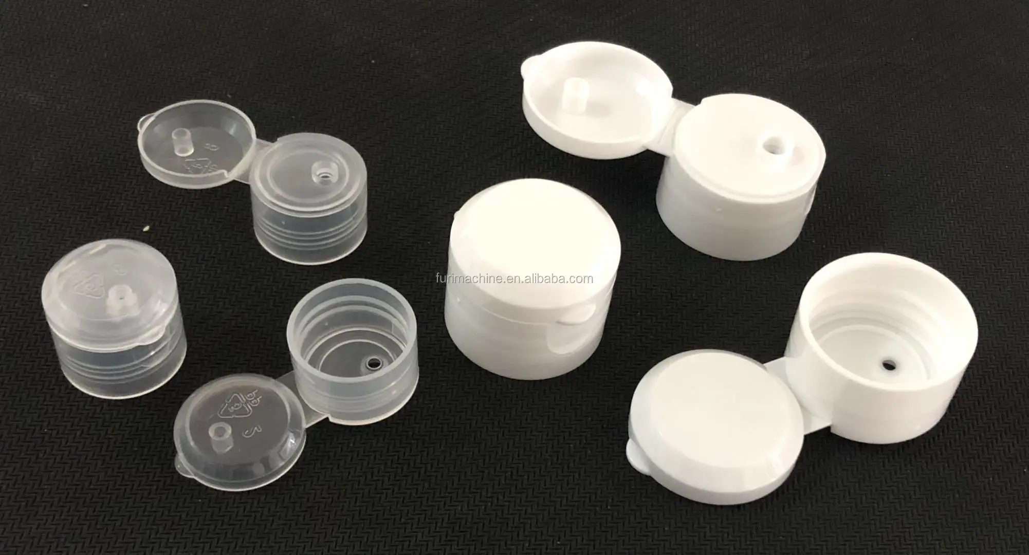 flip top cap tapa closure closing folding machine