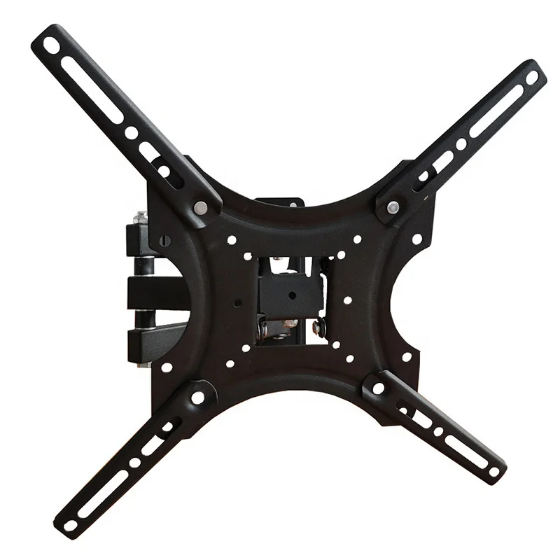 Black Color 14'-55' Motion Wall Mount TV Stand Factory Price Cheap Brackets +-15 Tilt