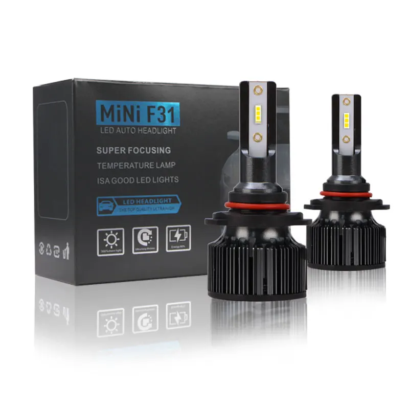 5202 9004 9007 9005 светодиодные фары мини F31 6000K белый свет 20000lm Автомобильный свет H4 H7 H11 супер яркие Автомобильные светодиодные фары