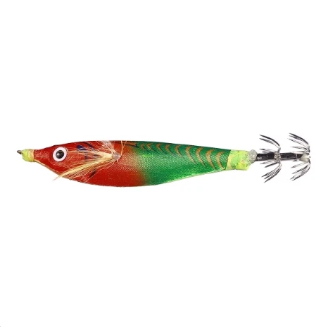New 7.5cm 10.5cm Luminous Wood Shrimp Squid Hook Soft  Simulation With Ring Bead Cuttlefish Bait
