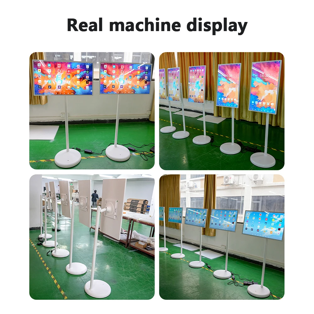 24 Inch Battery-Powered Android OS Smart TV with Touch Screen for Gym Gaming & Indoor Home Use Digital TV Advertising Equipment