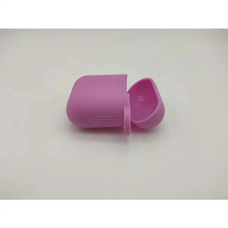 High quality pink 3D silicone protection headphone case with custom logo