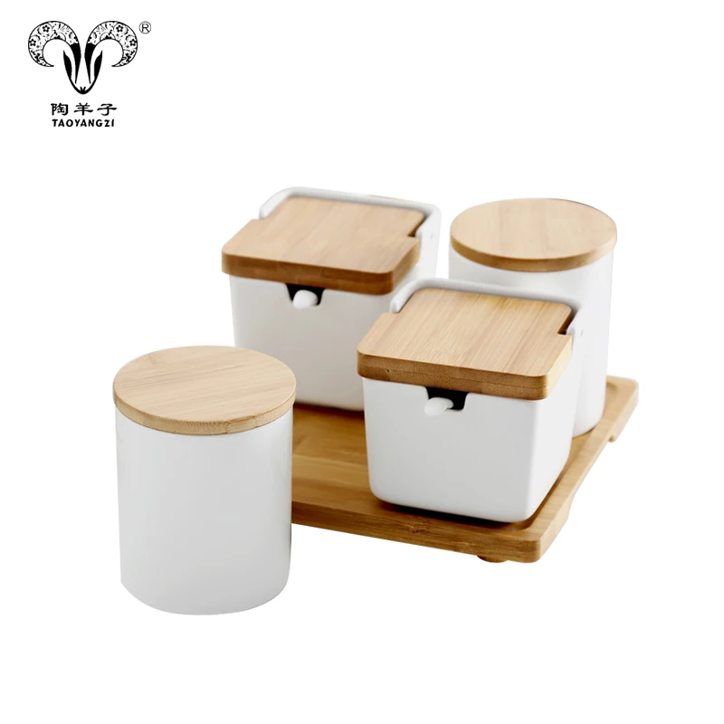 Japanese household ceramic seasoning bottle oil bottle vinegar pot soy sauce pot storage sauce jar multi-combination set