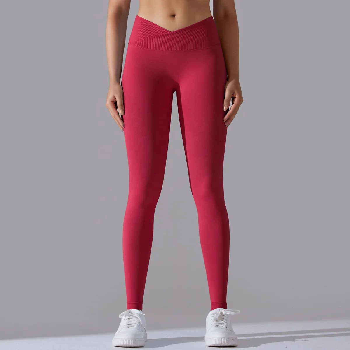 Fitness Pants Custom Logo 90% Nylon 10% Spandex Workout Clothing Base Layer Seamless Scrunch Butt Yoga Leggings