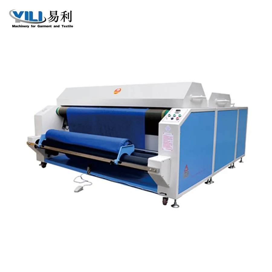 Knit Woven Clothes Fabric Shrinking Machine And  Forming Machine Measurement Folding Machine