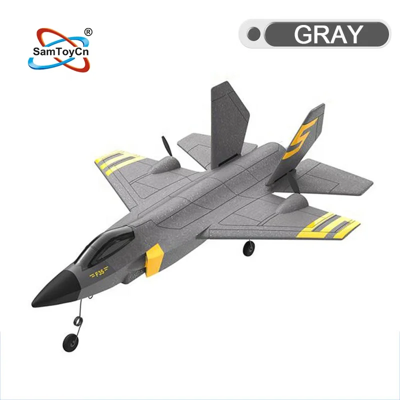 Samtoy 2.4G 2.5CH F35 Unbreakable Model Aircraft Foam Gliders Avion Aeroplane Remote Control Plane RC Jet Plane with LED Light