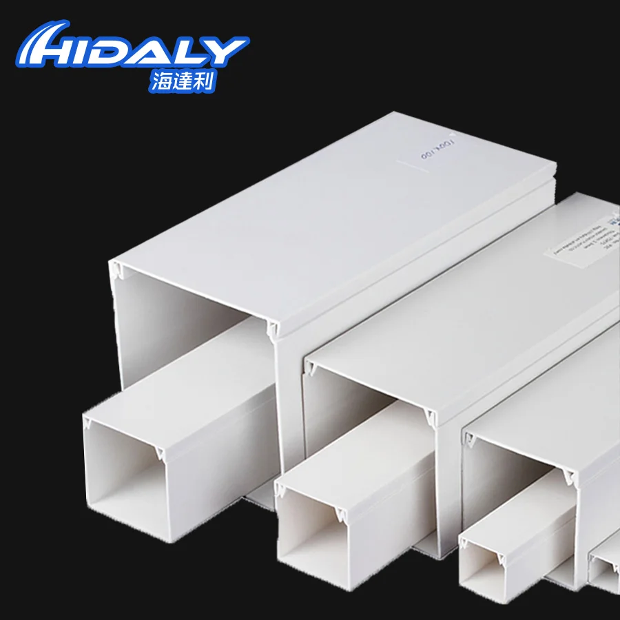 2021 China Supplier CE RoHs Anti-UV PVC Trunking Cable Concealer Canaleta Ranurada for Columbia Cable Duct