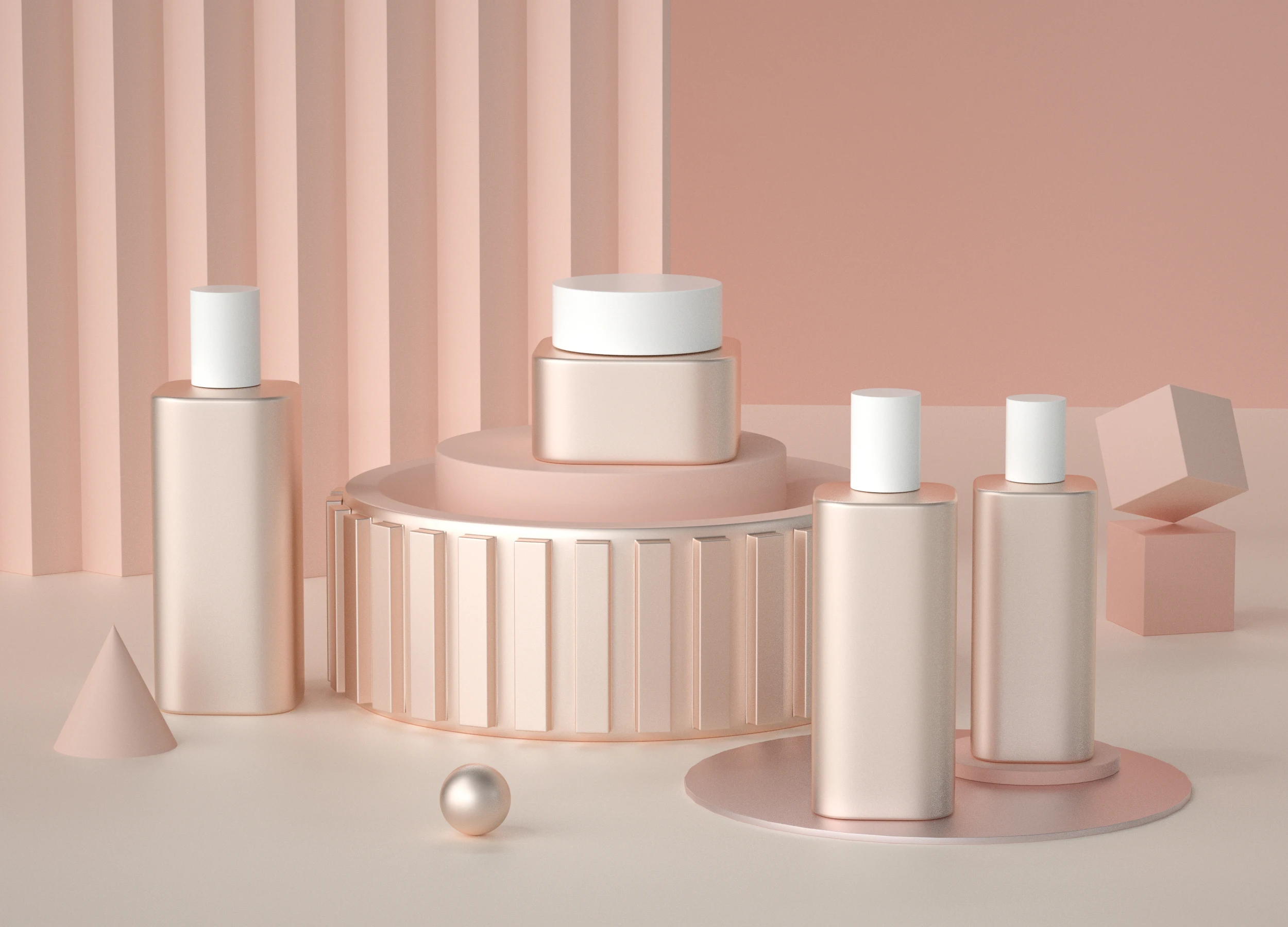 High quality 40g 40ml 80ml 120ml square glass jar lotion cosmetic pump bottle cosmetic set packaging