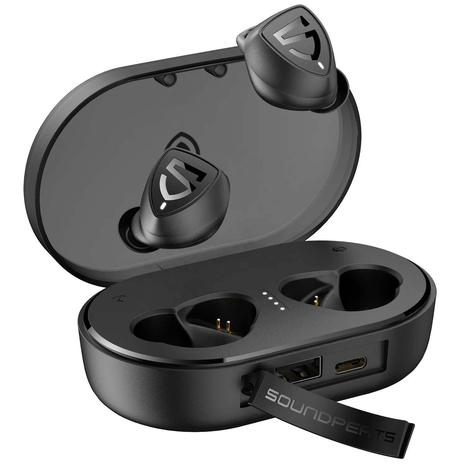 SOUNDPEATS shift 2 настоящие беспроводные наушники со встроенным внешним аккумулятором, музыка 100 часов, Bluetooth 5,0 & IPX7