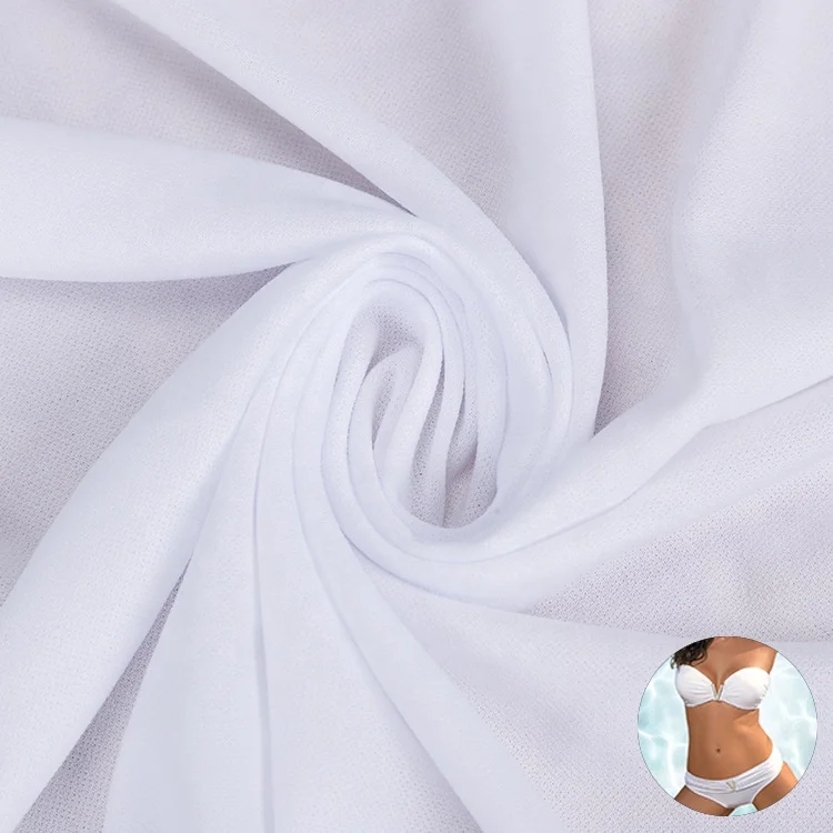 Manufacture 100%Polyester Plain Dyed Warp Knitted Fabric For Lingerie Swimwear