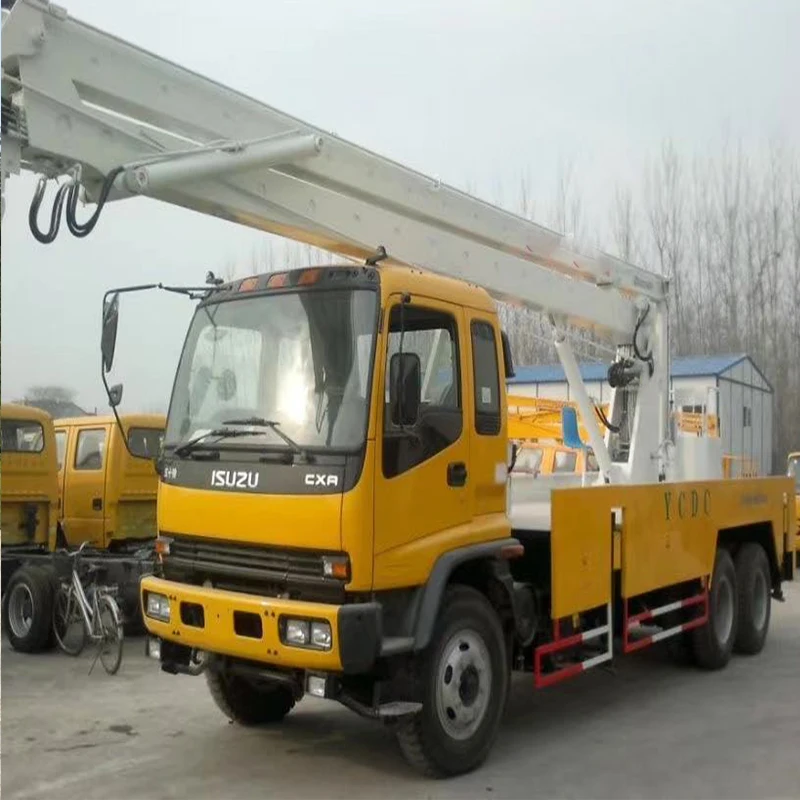  Лидер продаж самоходные телескопические камеры 4x2 24 м грузовик с большой высотой гидравлическая