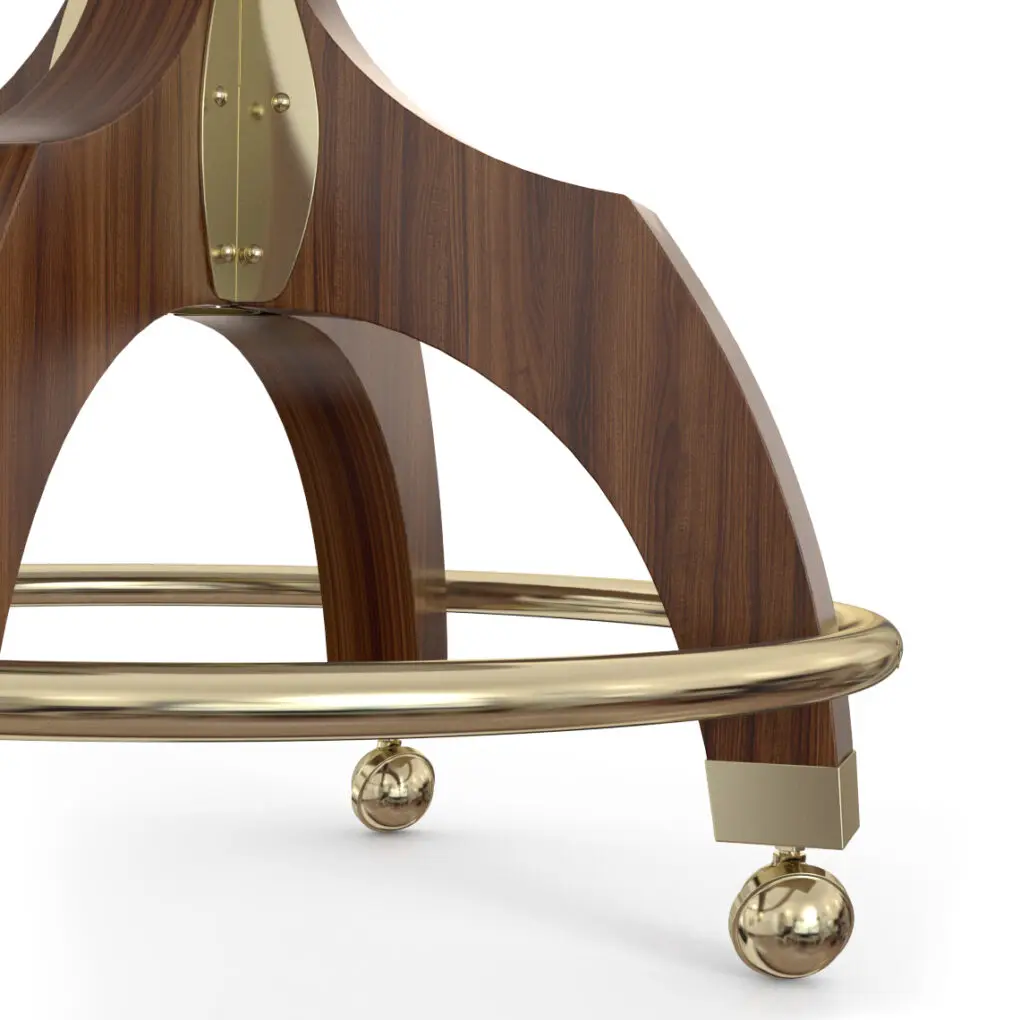 Wood Casino Chair Slot Gaming Bar Chair Poker Table Slot Machine Comfortable Adjustable Metal Base Bar Stool