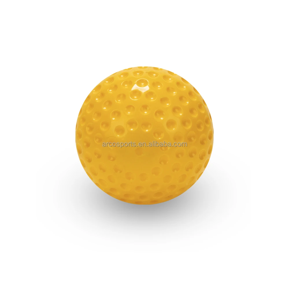 12 inch yellow practice PU extra hard practice dimple baseball Pitching, Batting/Hitting, Throwing ball