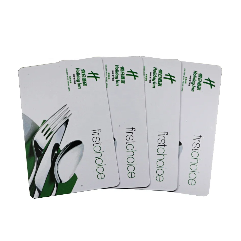 Customized Plastic VIP Membership Magnetic Stripe Card For Hotel Loyalty Program