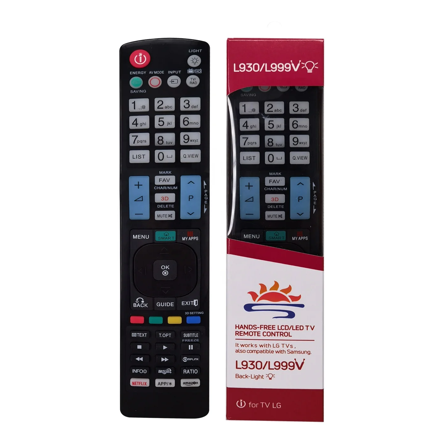 Hot type replacement tv remote L930/L999V  for LG tv remote control from China supplier