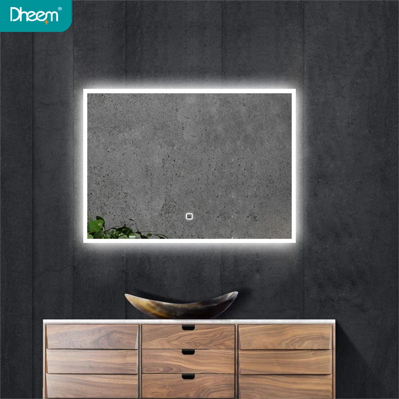 Гостиничный проект зеркало мебель со светодиодной подсветкой зеркало для ванной комнаты с подсветкой