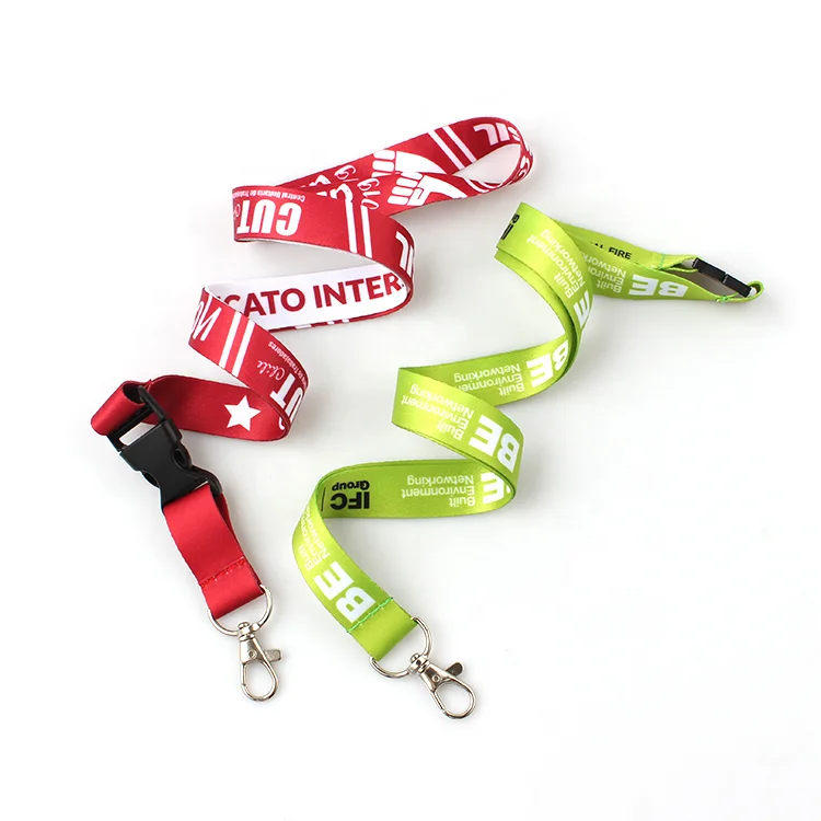 
High quality neck custom polyester woven lanyards 