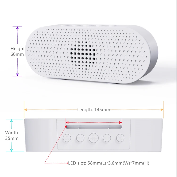 pocket music player round portable wireless speaker with led color light