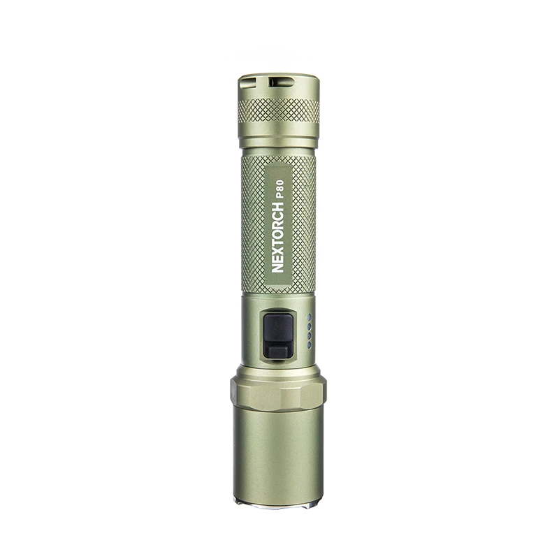 1600 lumen Oliver Green Nextorch P80 tactical flashlight self defense lantern  rechargeable flashlight electric defense