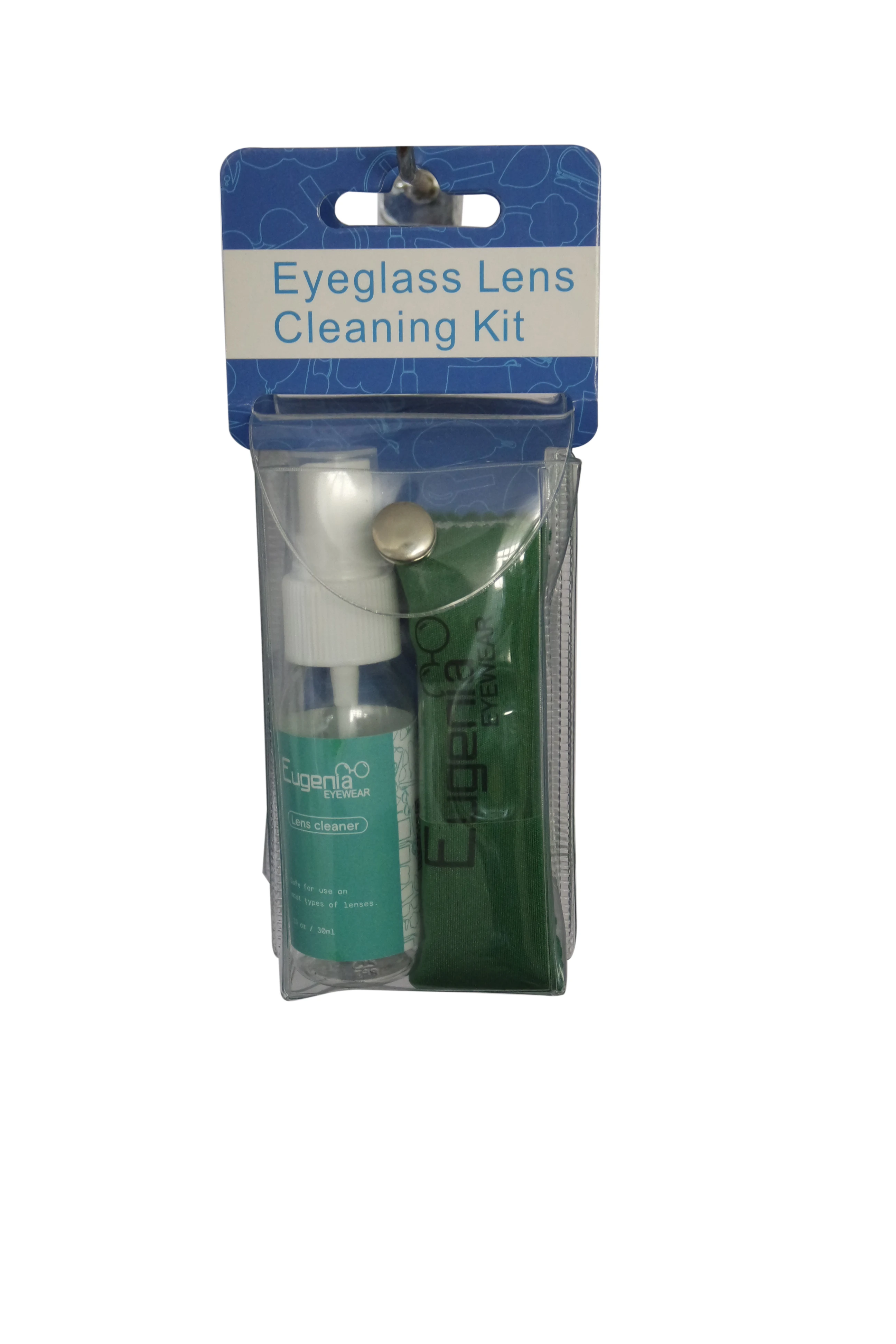 EUGENIA  fashion hot sale  30ml customized lens cleaner with glasses cloth lens cleaner sets