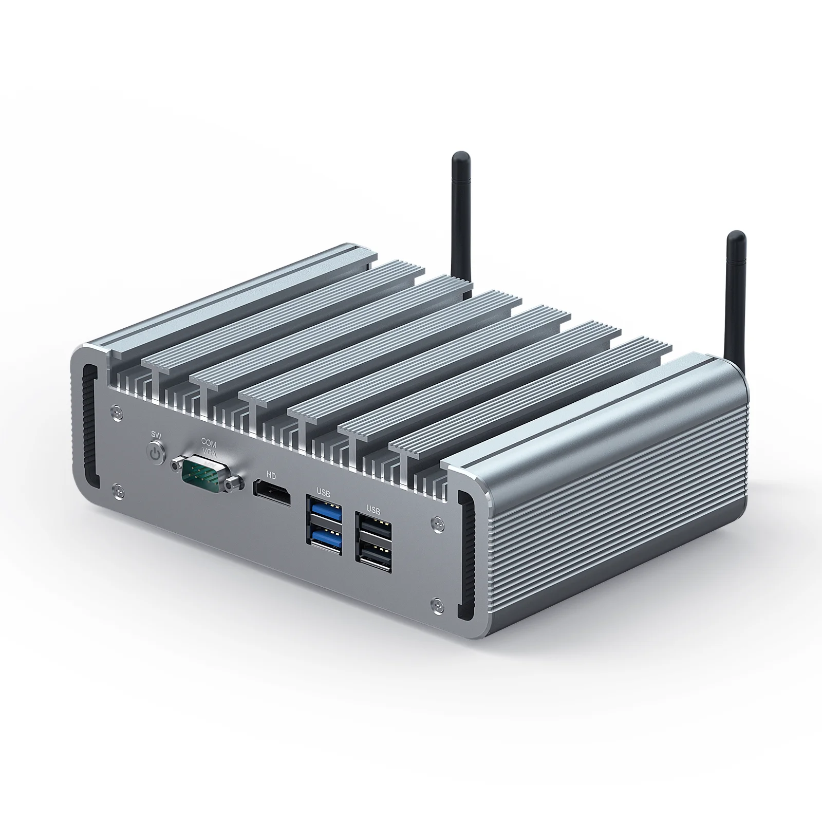 Best Mini Router Computer Desktop PC Intel Ce-leron J4125 6 LAN PfSense Firewall Fanless Industrial Mini PC