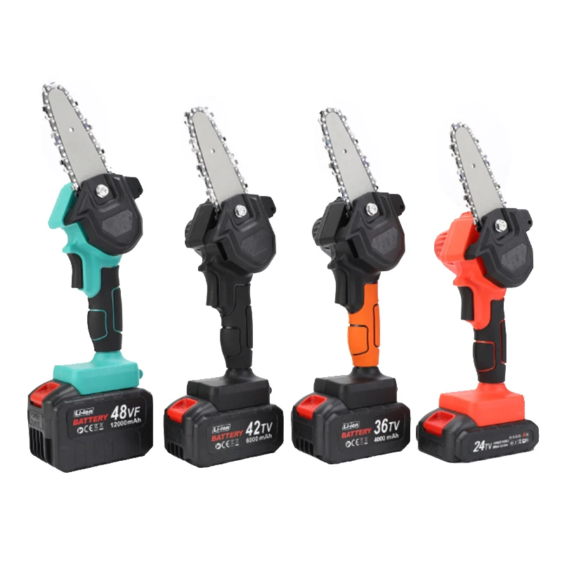 High Quality 24V Portable Cordless China Chain Saw Mini Electric Chainsaw 6 Inch Online Shop Brushless Chainsaw for Wood Cutting