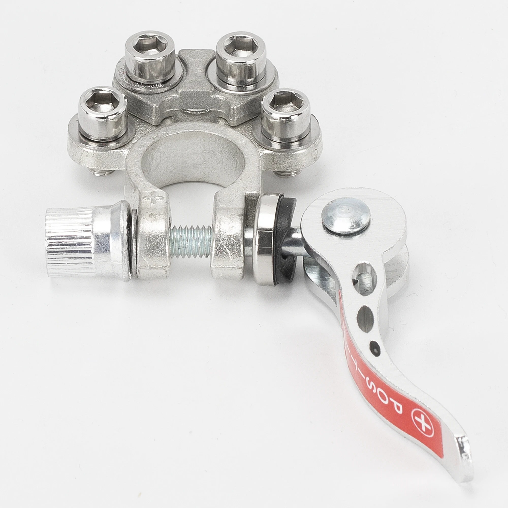 4 Way Battery Terminal Connecrtor Clamps Positive Negative Car Quiack Disconnect Brass Battery Terminal with Wrench for 12V Auto