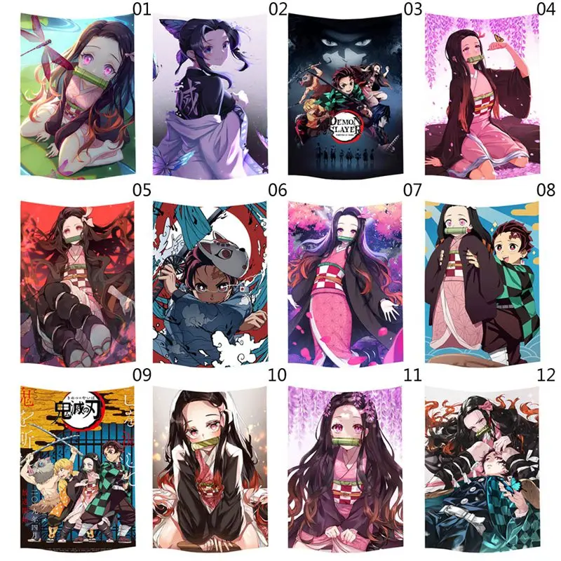 
Custom Tapestry Wall Hanging wholesale DIY Your Own Wall Tapestry Cartoon Anime Indian Mandala Print Tapestry Be Customized 