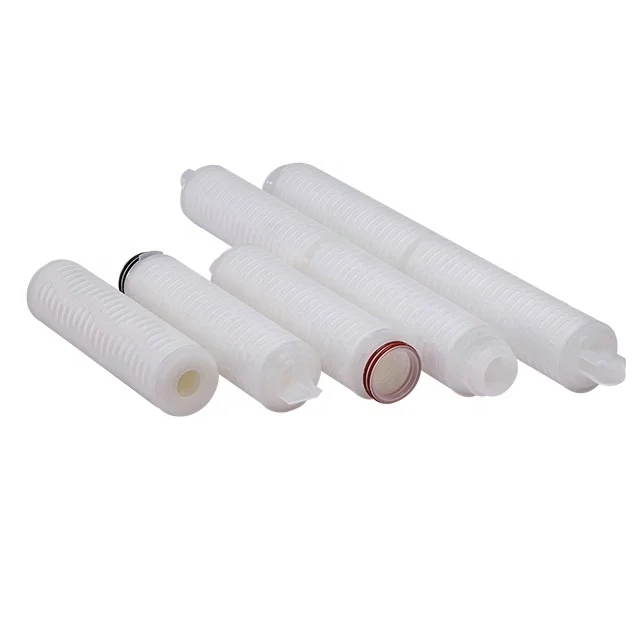 20 Inch 0.22 umPP Pleated Filter Cartridge sterile filtration equipment For plating solutions in electronic industry