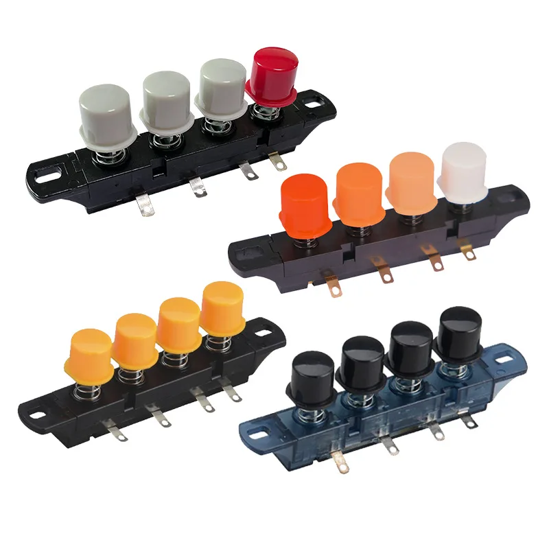 Home Appliances Parts 5 Keys Pushbuttons Switch for Kitchen Range Hoods