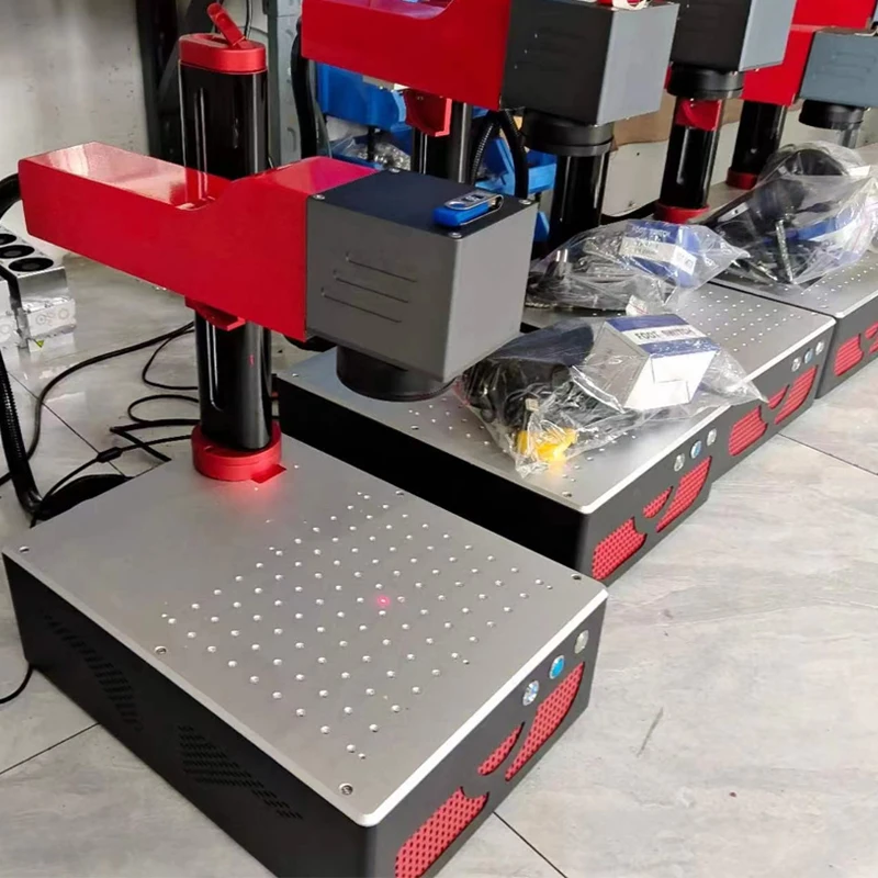 20W 30W Desktop Small Portable Optical Fiber Laser Marking Machine Made In China