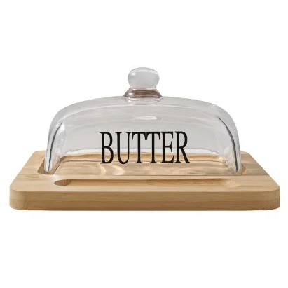 New butter wood tray Butter tray with lid cheese storage box Dessert tray cheese breadboard