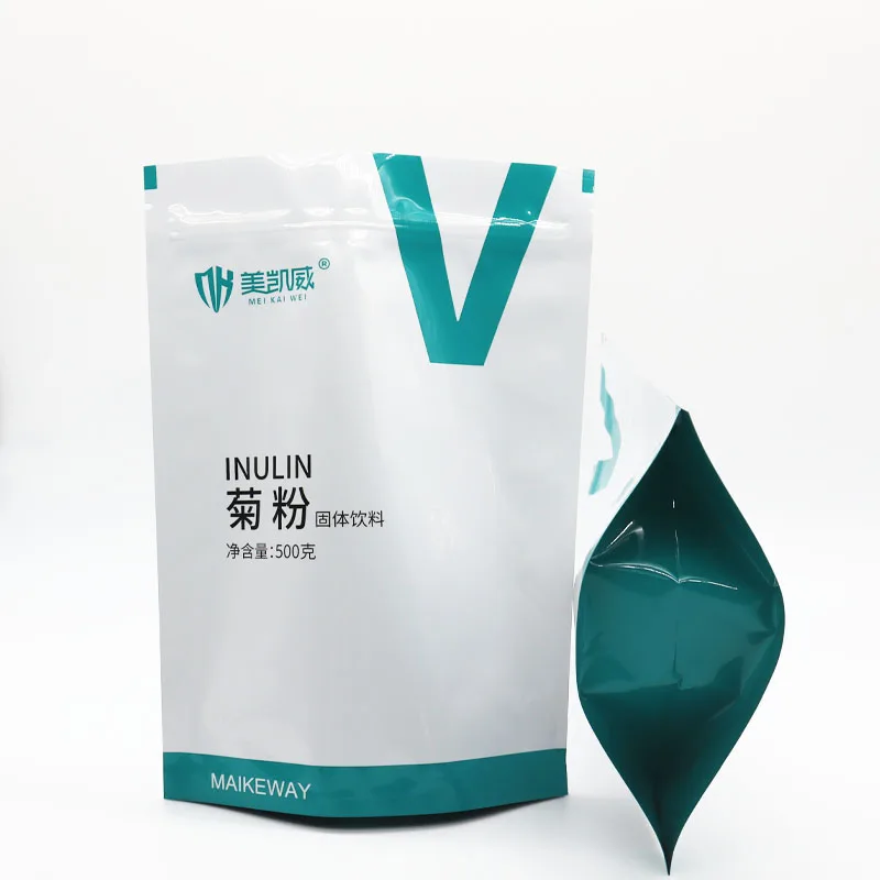 Custom Moisture Proof Seal Glossy Finished Sealing Pouch foil Zipper Bag for powder