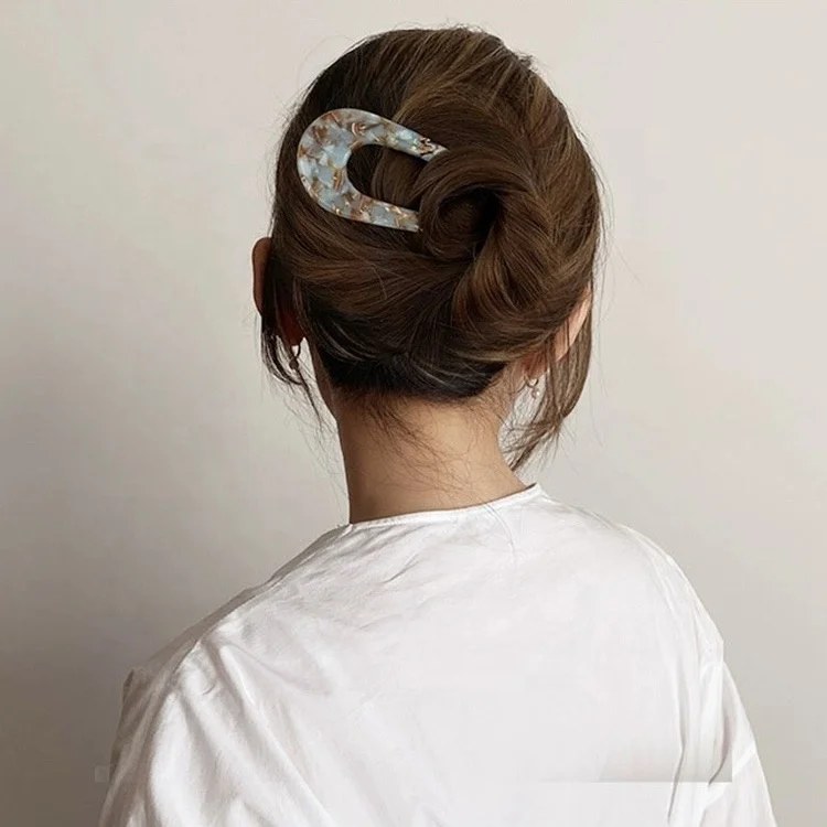 PDANY Custom Support Wholesale High Quality Acetate Hairpins Fashion Versatile Hair Forks Sticks Personalized Hairpins For Women