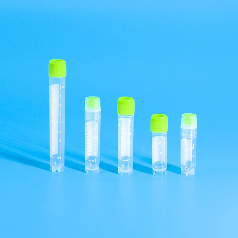Cryo Freezing Tubes 1.8ml 2ml 2.8ml 3ml 5ml Centrifuge Cryo Tube Self-Standing High Quality Universal Cryo Tube