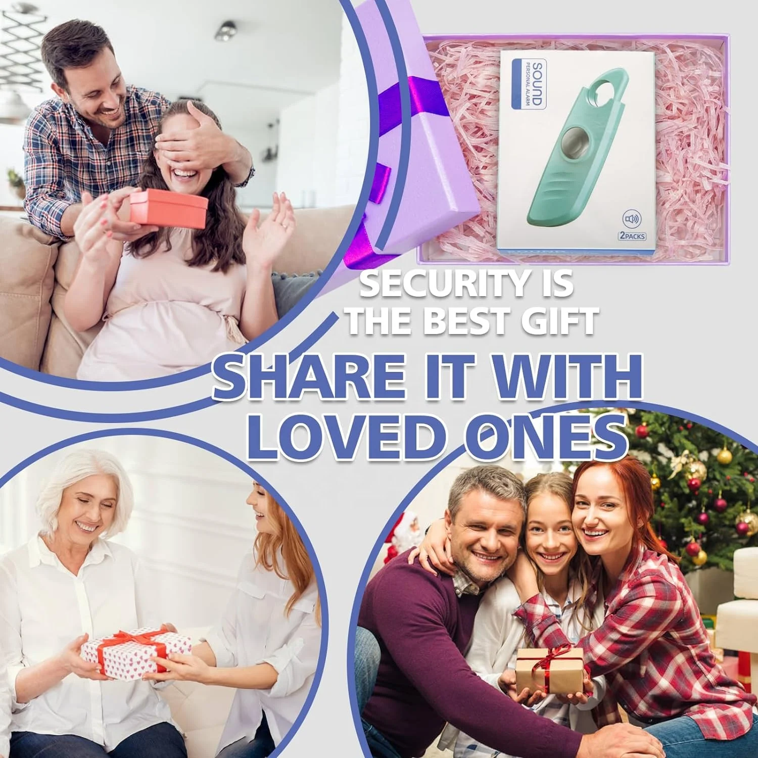 Wholesale Alloy Tool Safety Keychain Set Flashlight Alarm Plastic Spray Shell Gadgets Accessories Supplies Keychain Self Defense